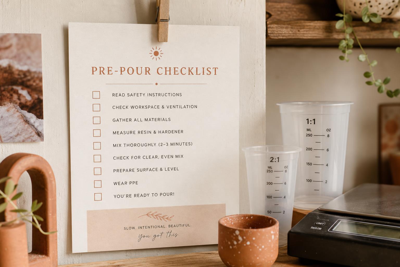 Pre-Pour Checklist